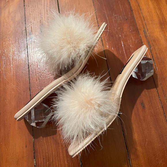 Ostrich feather sandals 37 - Picture 2 of 4